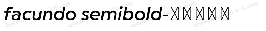 facundo semibold字体转换